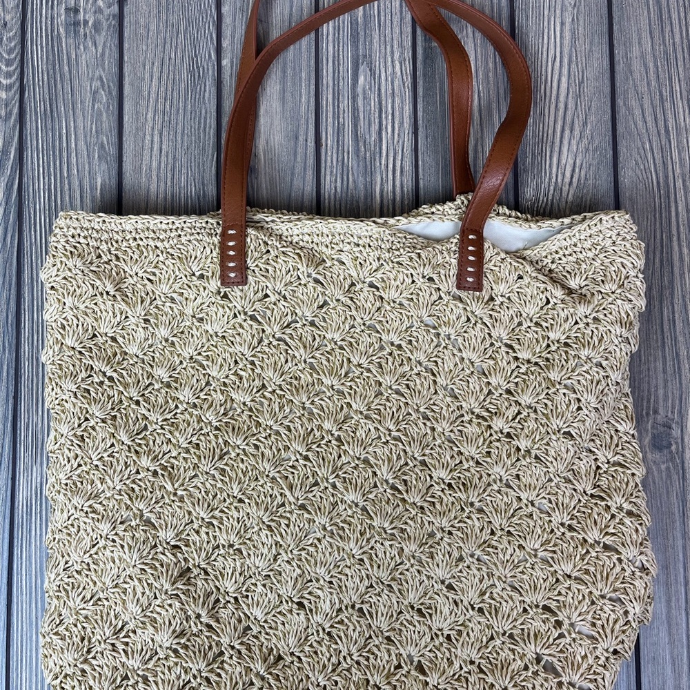 Nordstrom Summer Tote Bag Straw / Woven - Picture 12 of 12